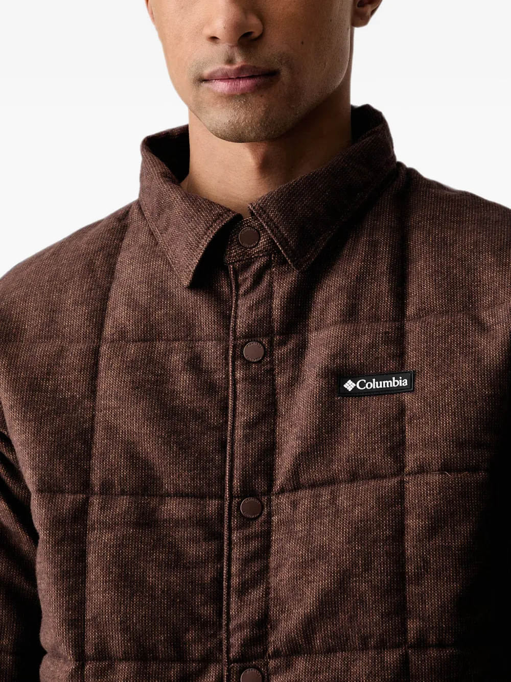 Columbia Gewatteerd shirtjack Bruin