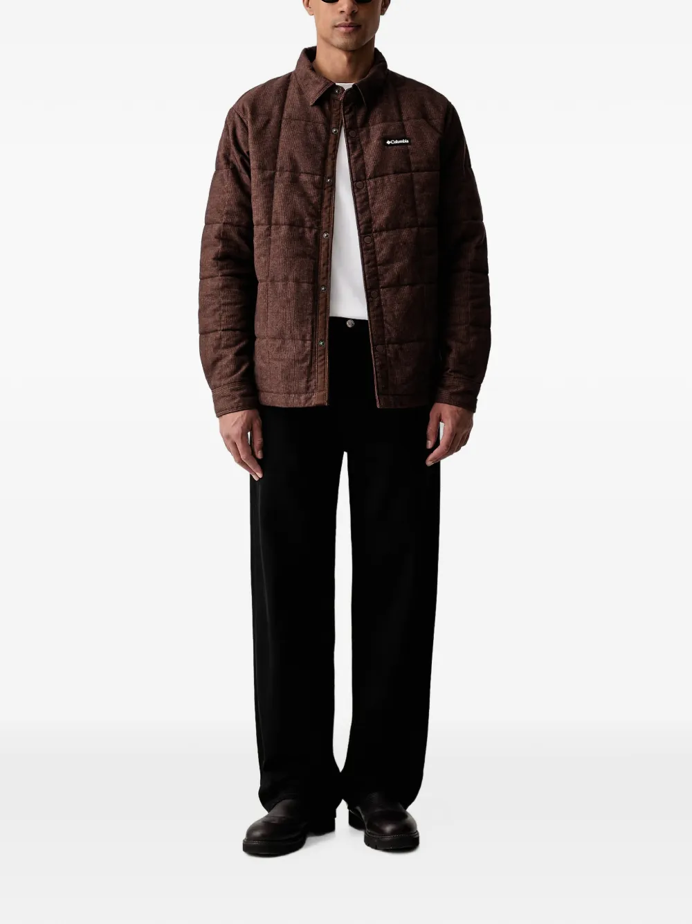 Columbia Gewatteerd shirtjack Bruin
