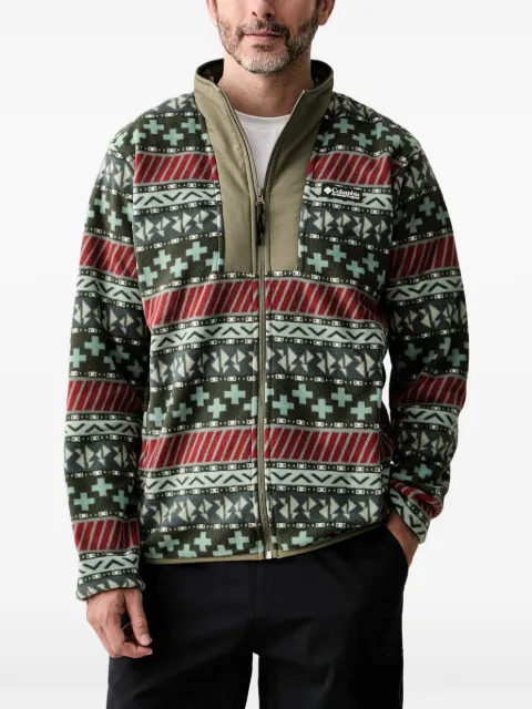 Columbia geometric-print zip-up sweatshirt