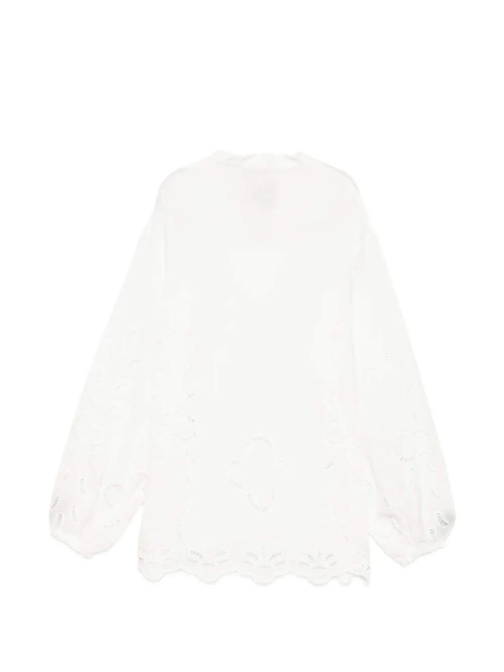 Bambah Blouse met ringlets Wit