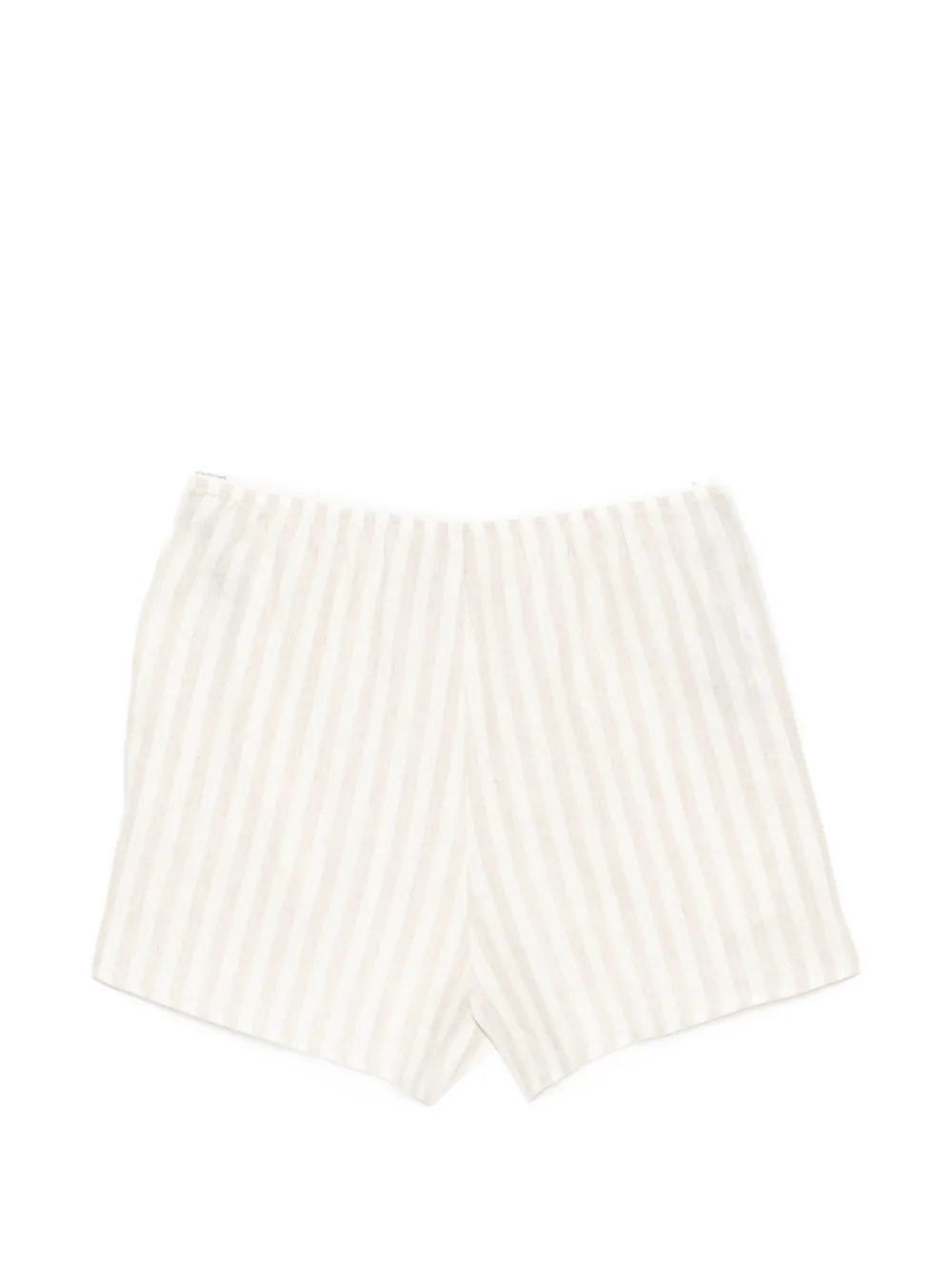 Bambah Linnen shorts met krijtstreep Grijs