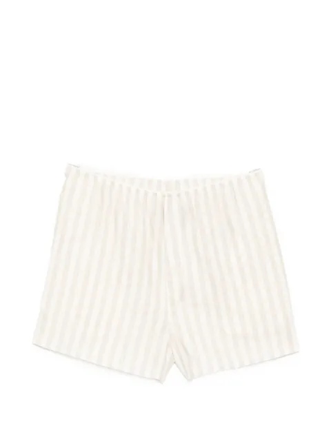 Bambah pinstripe linen short