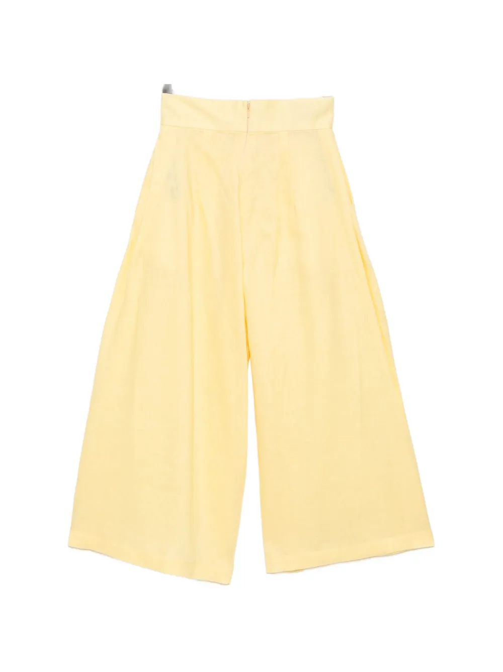 Bambah Linnen midi-culotte Geel