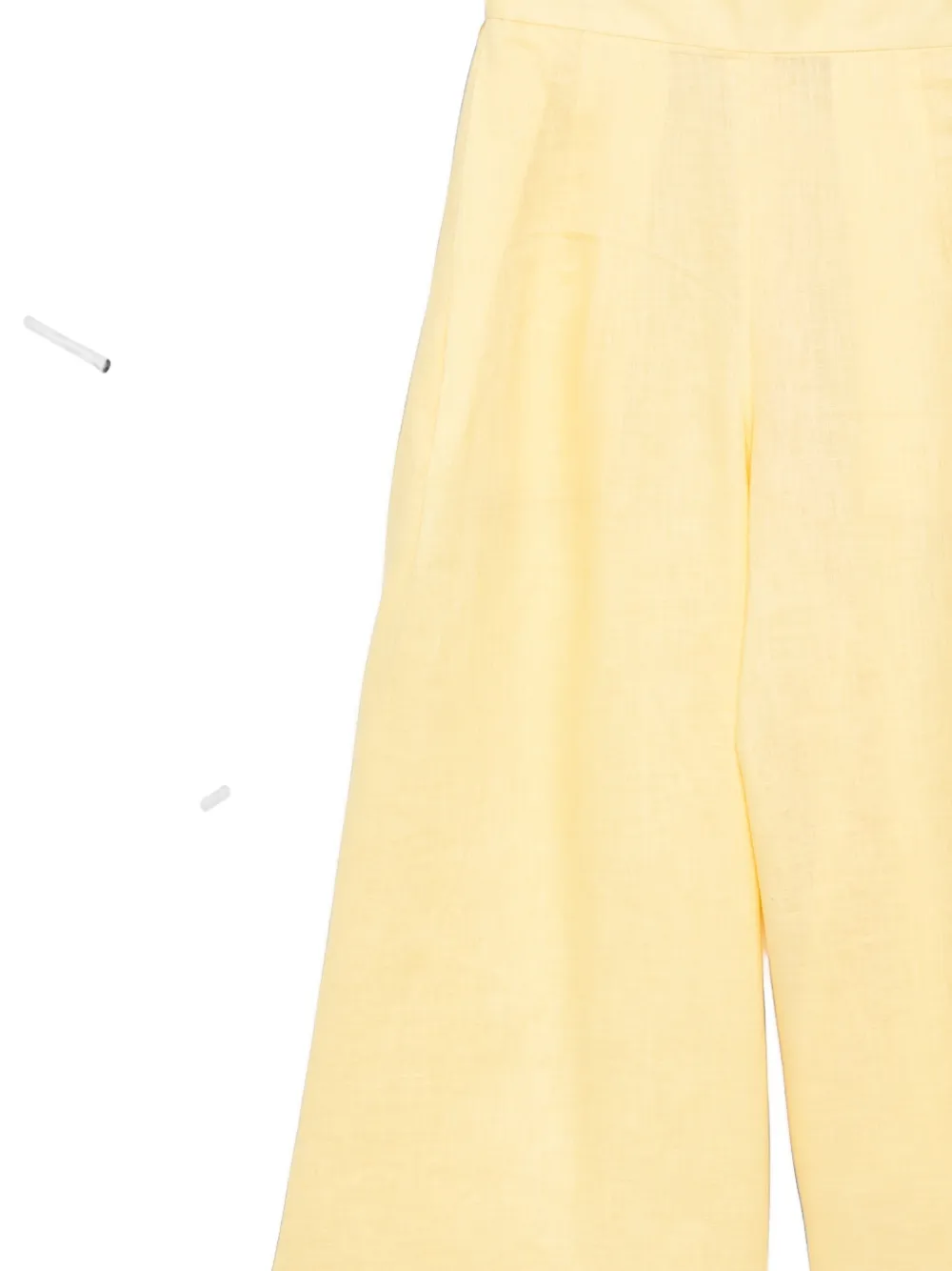 Bambah Linnen midi-culotte Geel