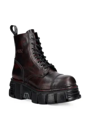 NEW ROCK M-WALL106-S10 Metal Detail Boots | Black | FARFETCH