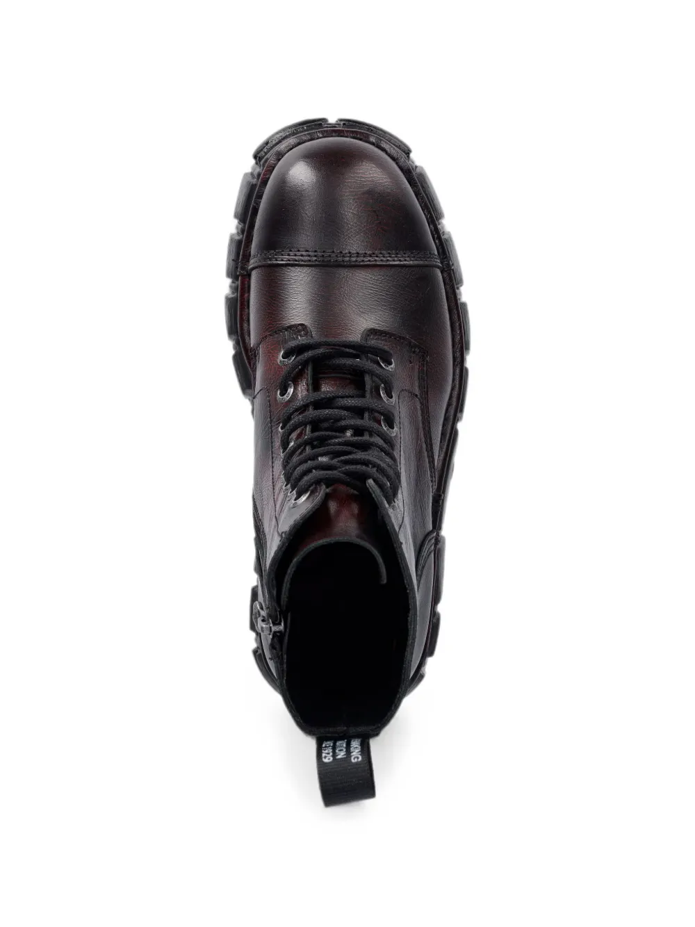 NEW ROCK lace-up platform boots Rood