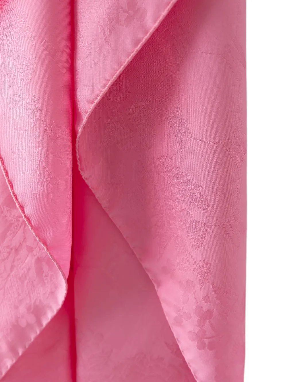 Moschino Zijden sjaal met bloemen-jacquard en logo-jacquard Roze