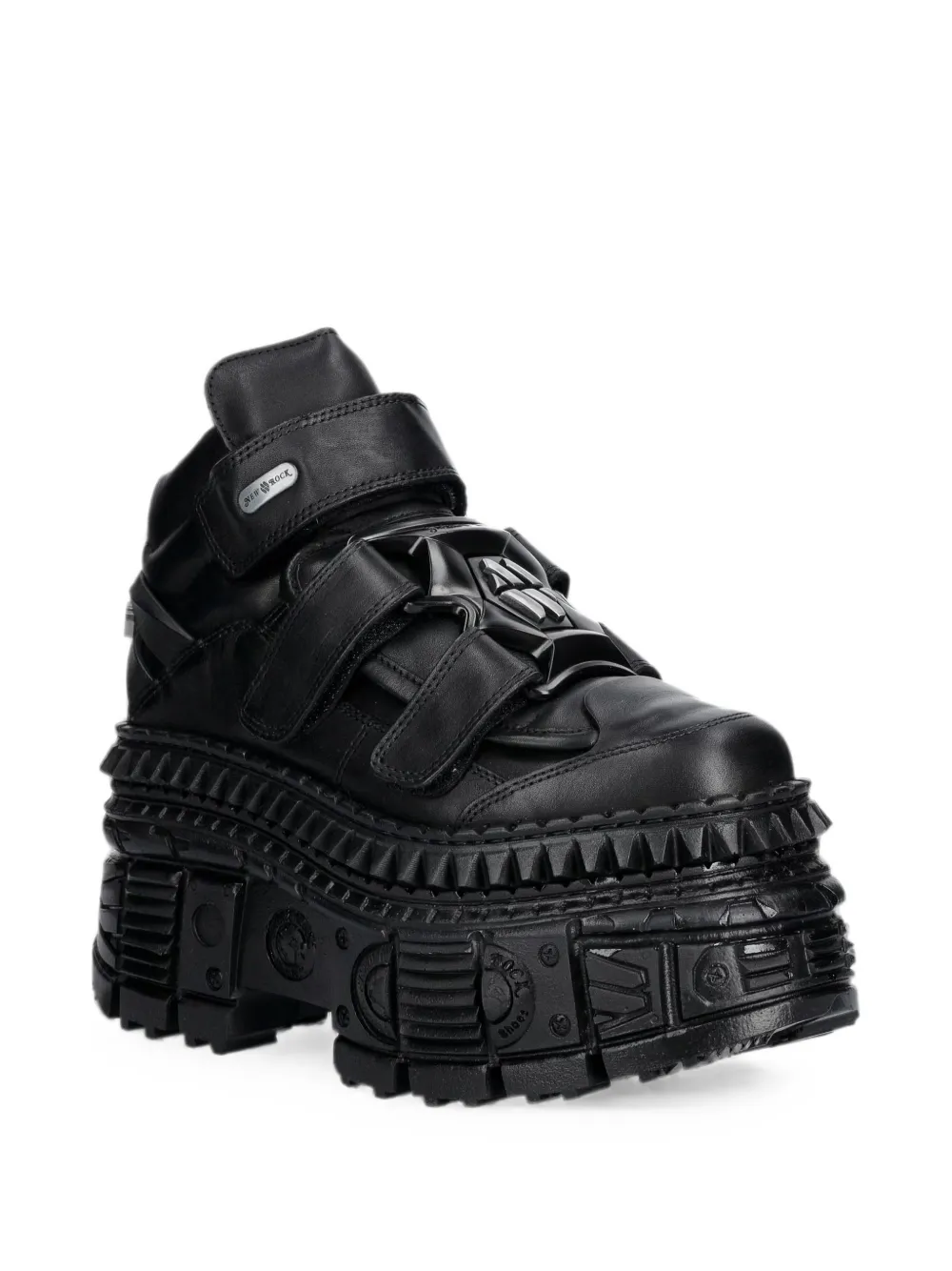 NEW ROCK Sneakers met klittenband Zwart
