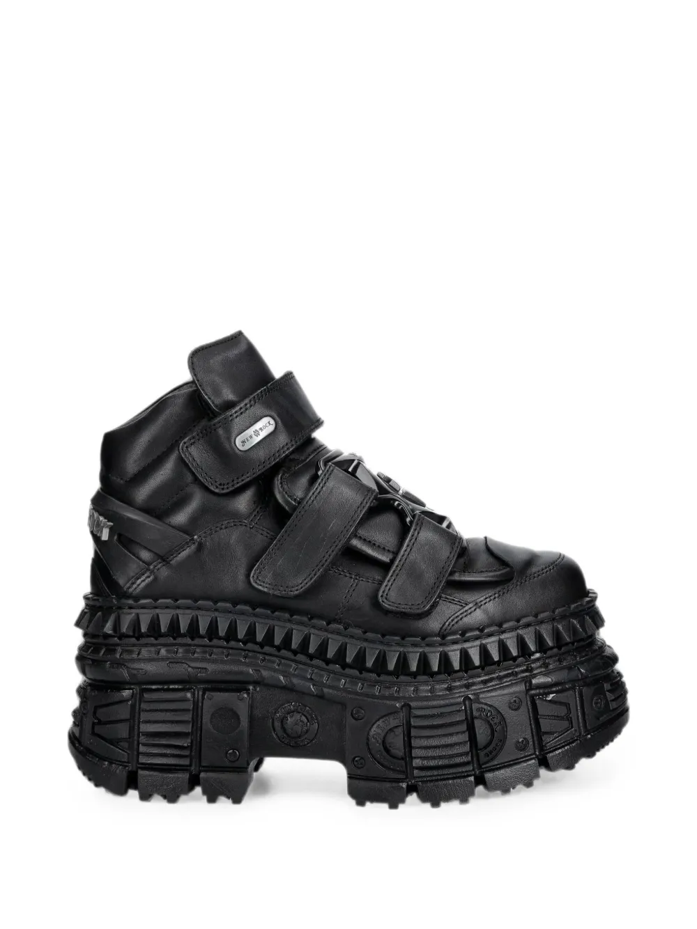 NEW ROCK Sneakers mit Klettverschluss - Schwarz