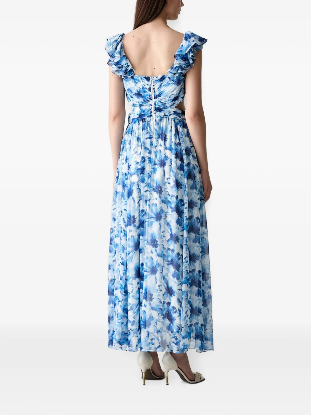 Morgan Maxi-jurk met bloemenprint Blauw