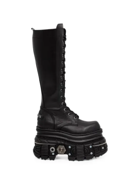 NEW ROCK lace-up platform boots