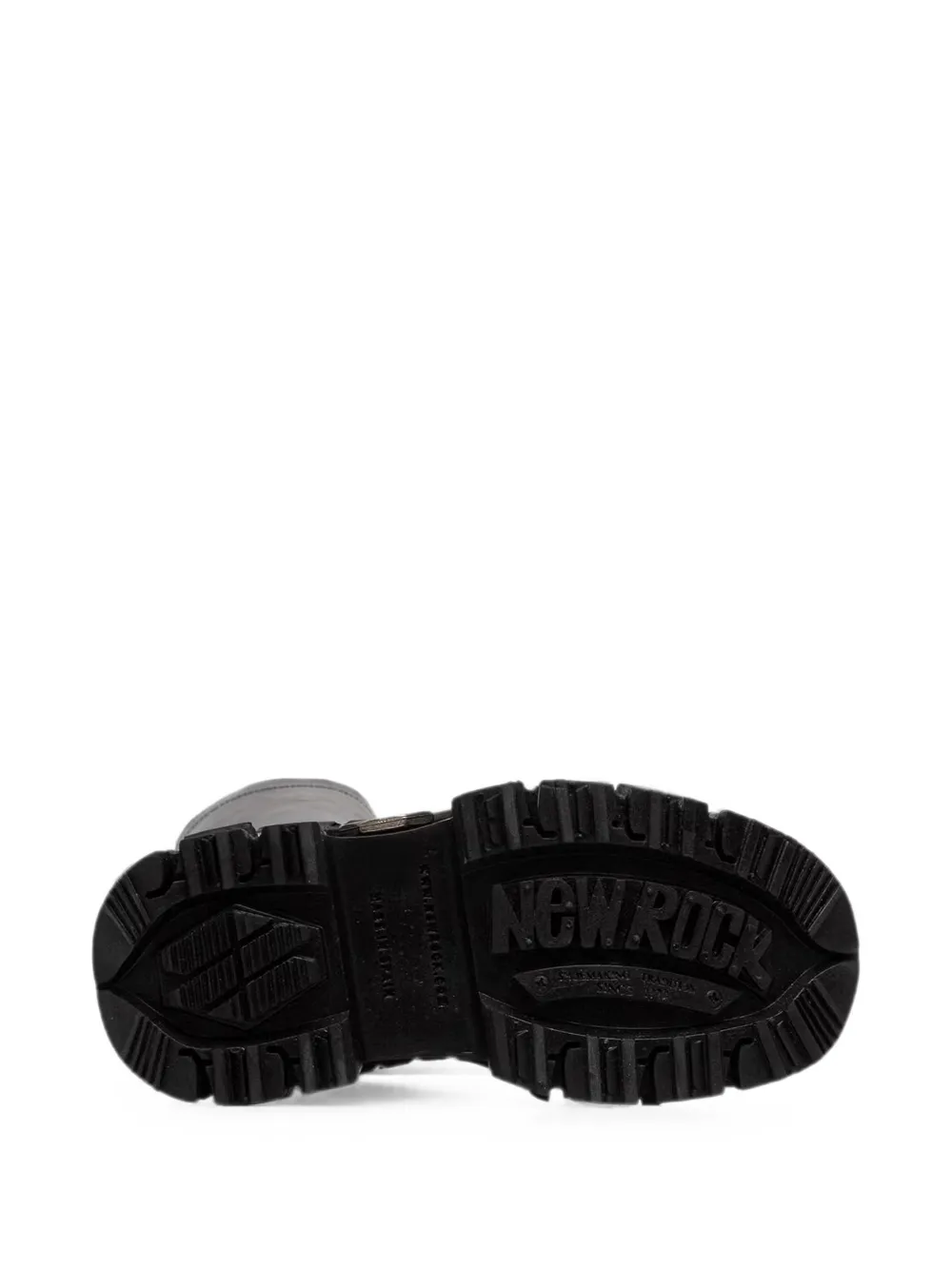 NEW ROCK lace-up platform boots Zwart