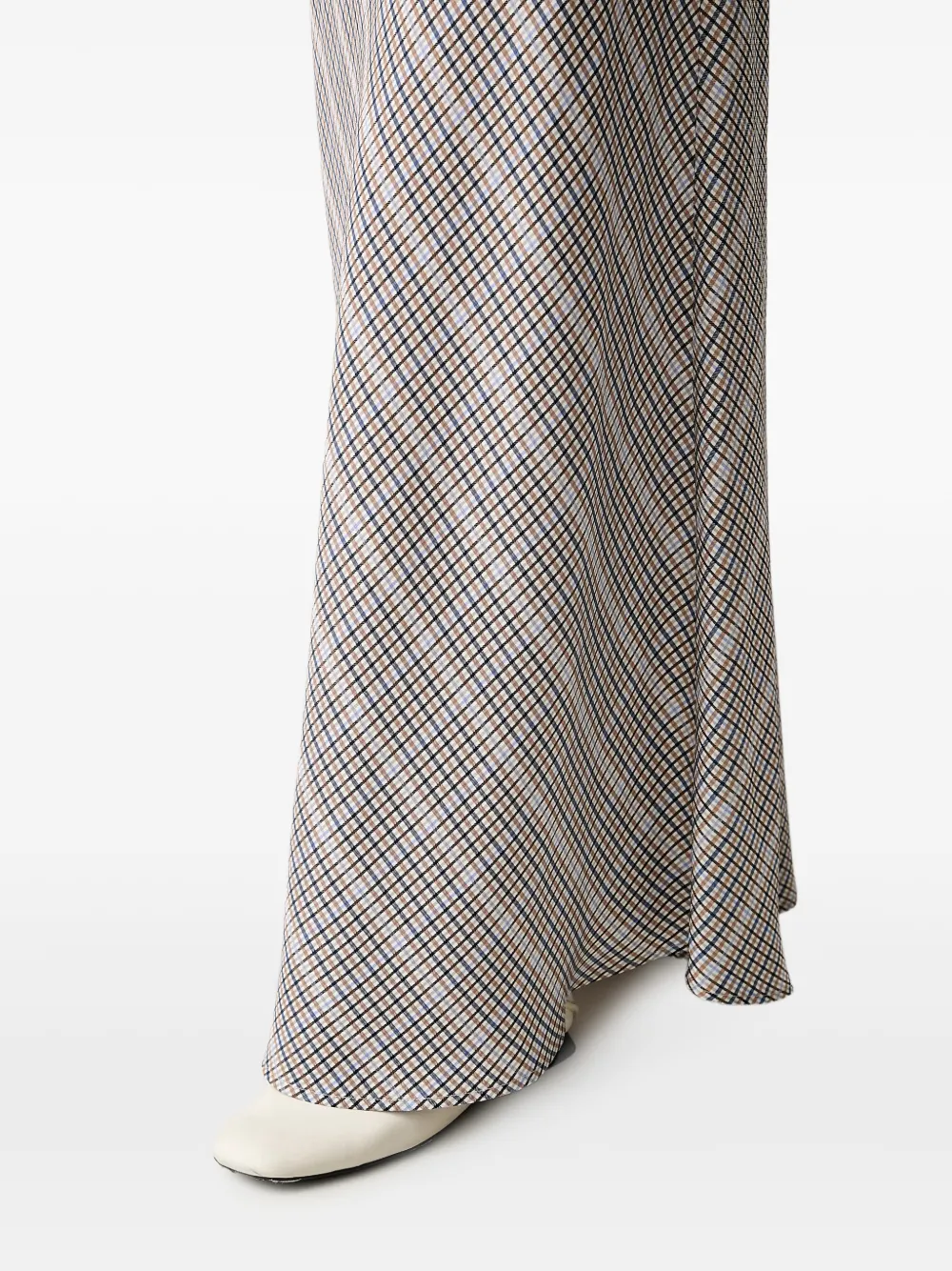 MUNTHE Geruite rok Beige
