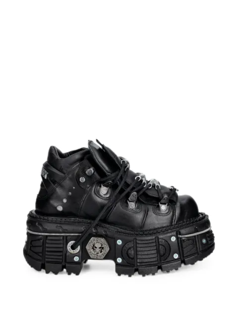 NEW ROCK logo-plaque platform sneakers