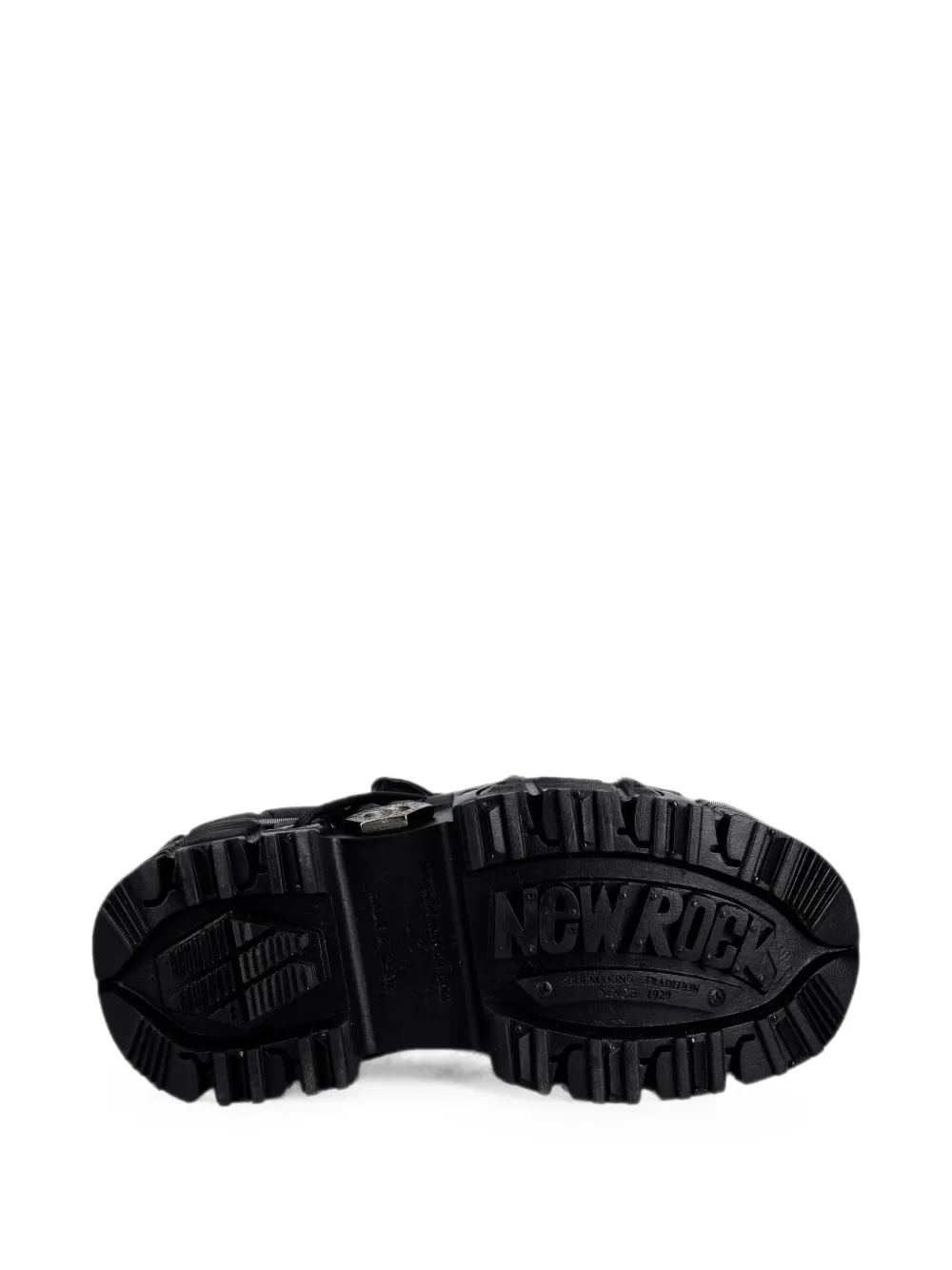 NEW ROCK logo-plaque platform sneakers Zwart