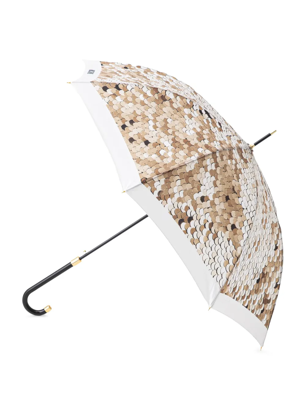 Moschino Paraplu met pailletten Beige