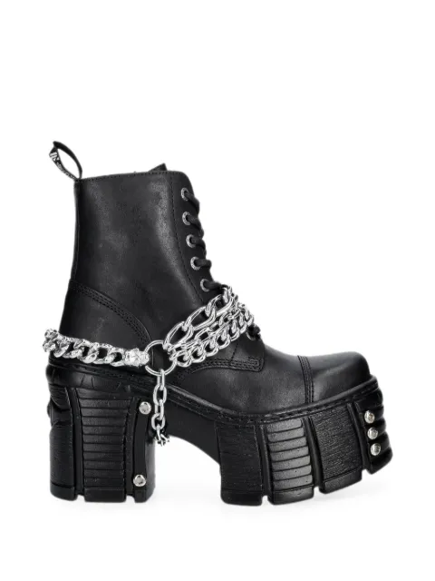 NEW ROCK botas con plataforma y detalle de cadena