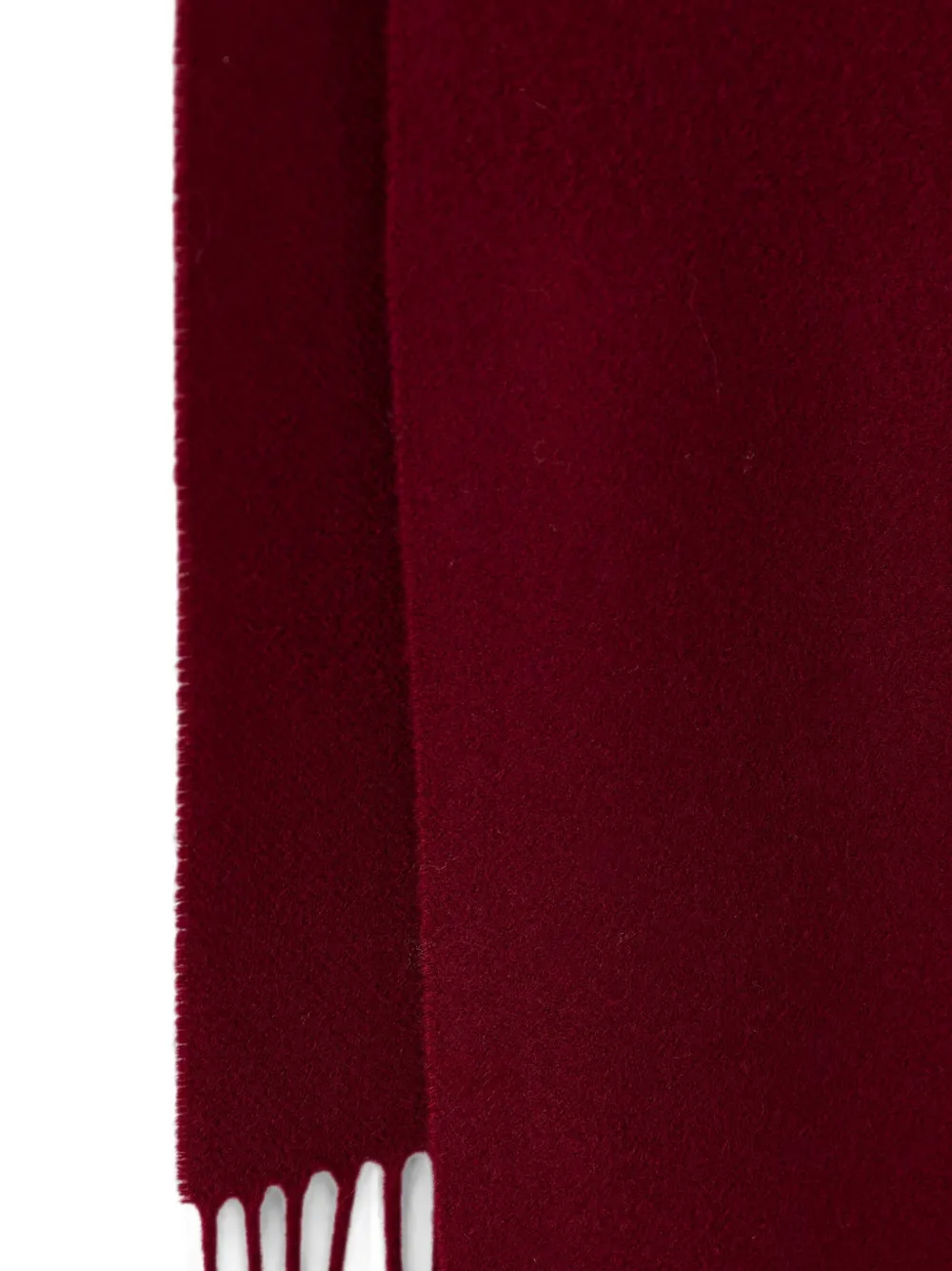 Moschino Wollen sjaal met geborduurd logo Rood