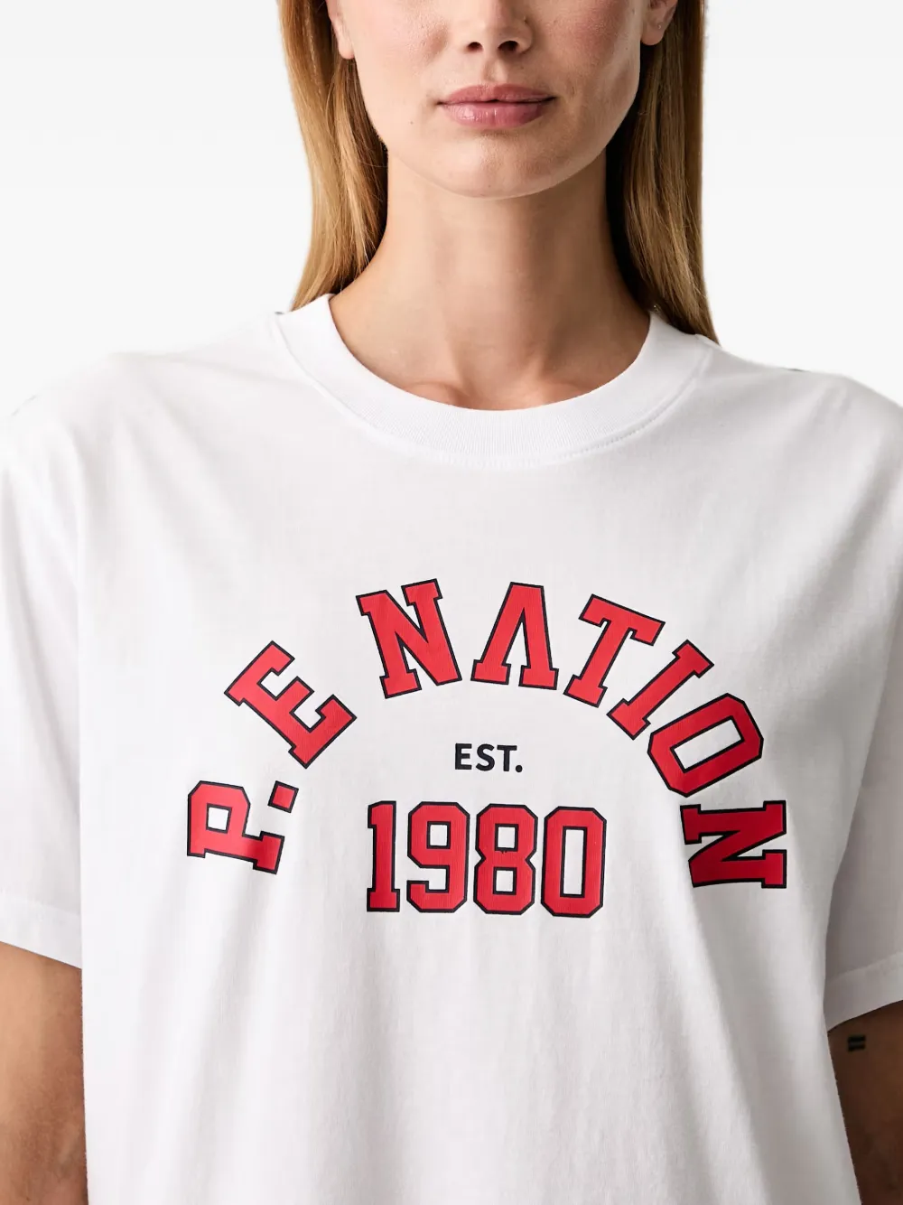 P.E Nation T-shirt met logoprint Wit