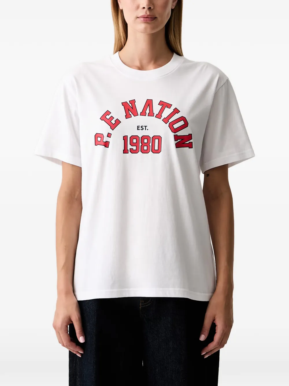 P.E Nation logo-print T-shirt