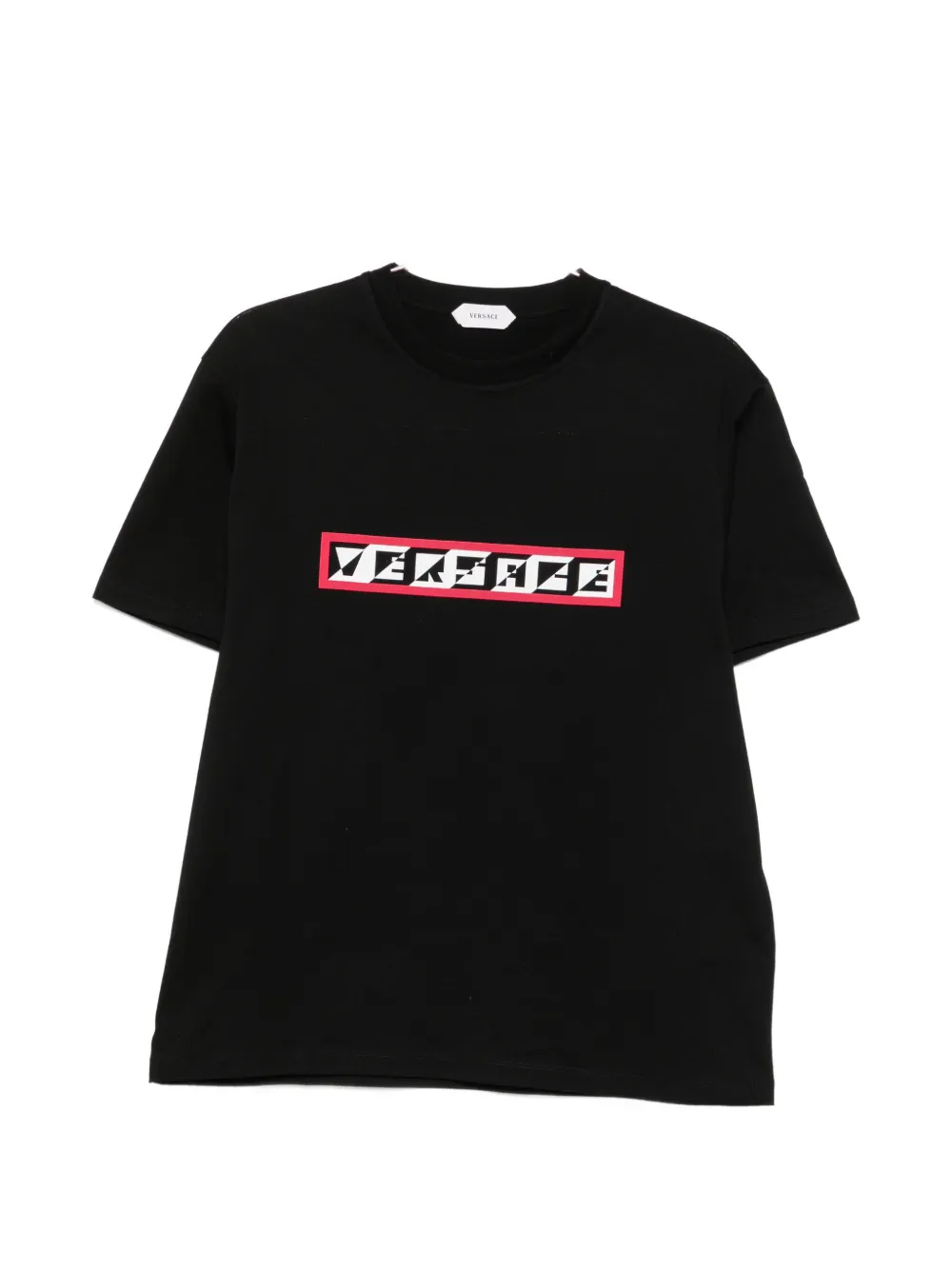 Versace logo-print T-shirt - Nero