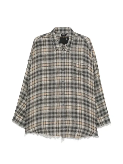 R13 plaid-pattern shirt