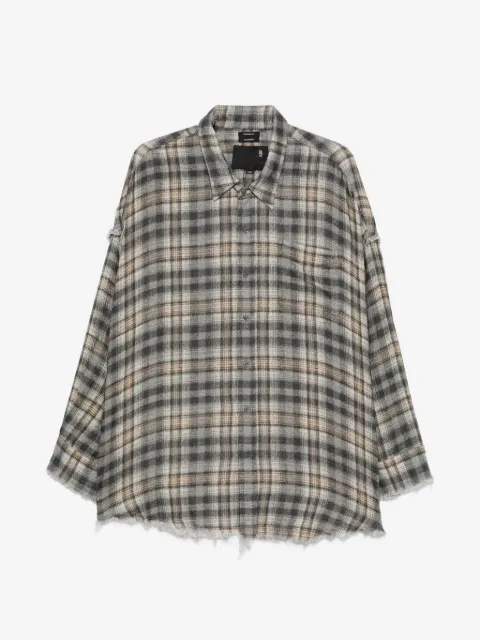 R13 plaid-pattern shirt