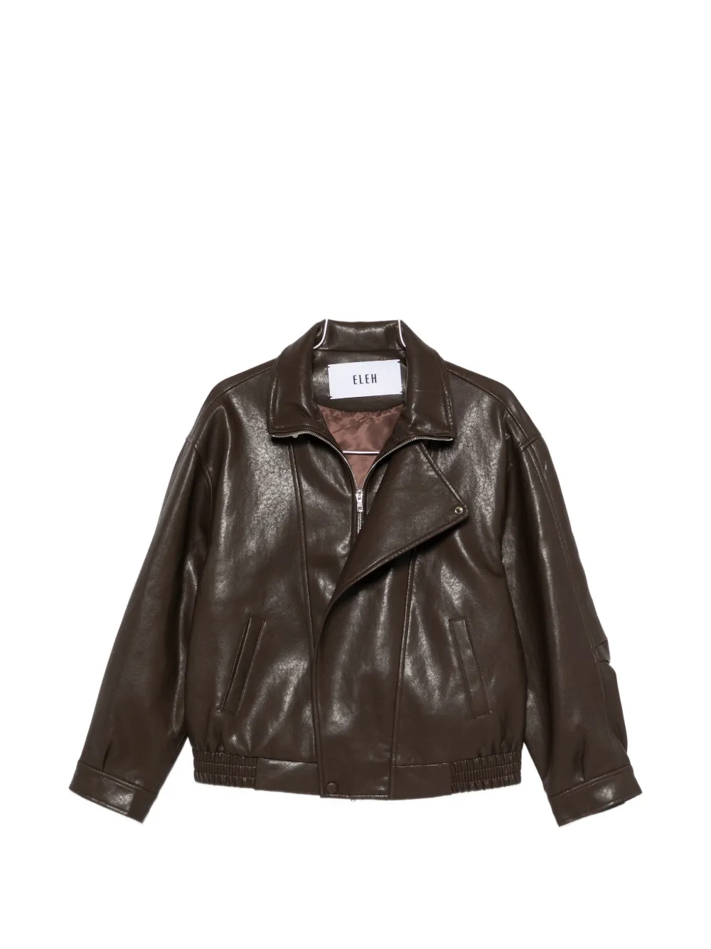 Eleh zip-up jacket - Marrone