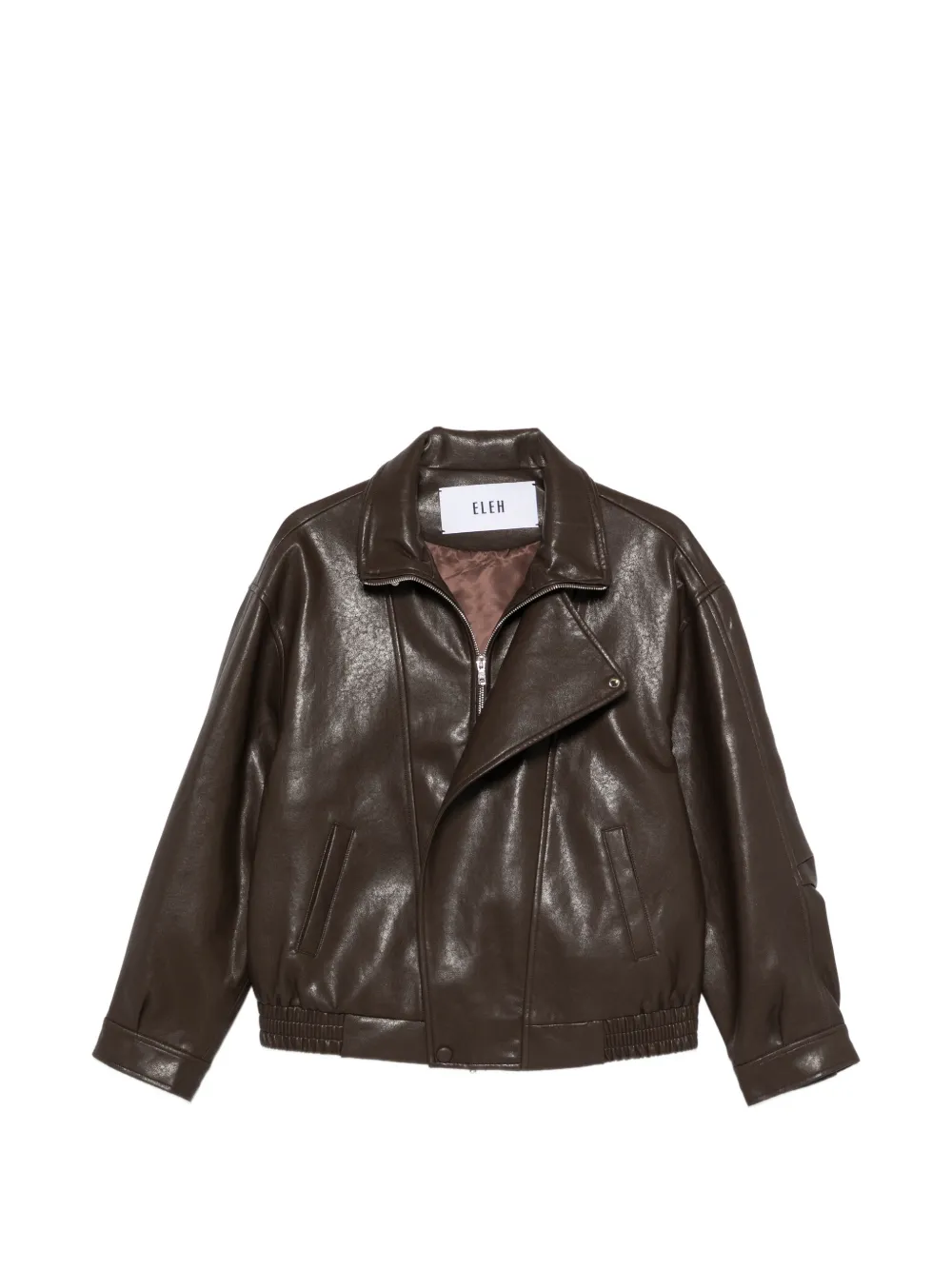 Eleh zip-up jacket - Marrone