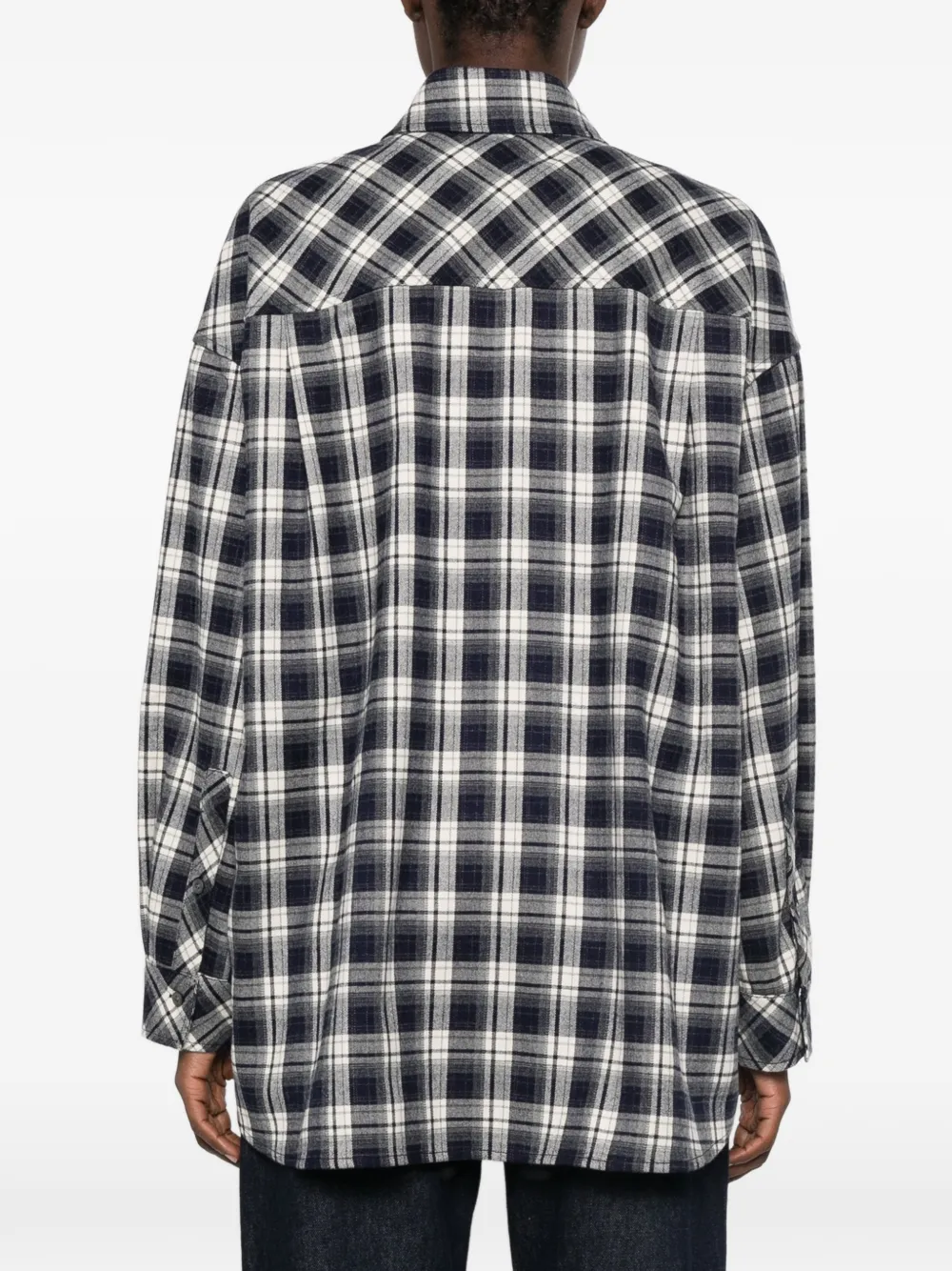 Eleh Geruit blouse Blauw