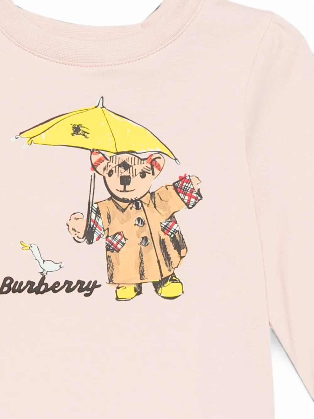 Burberry Kids T-shirt met print Roze