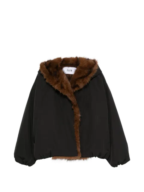 Eleh faux-fur trim hooded jacket