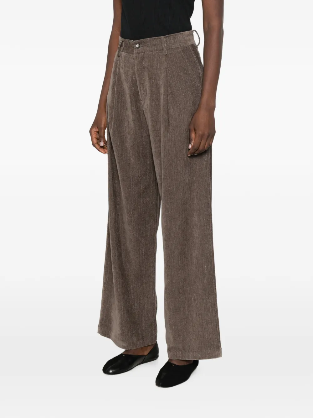 Eleh pleated trousers Bruin