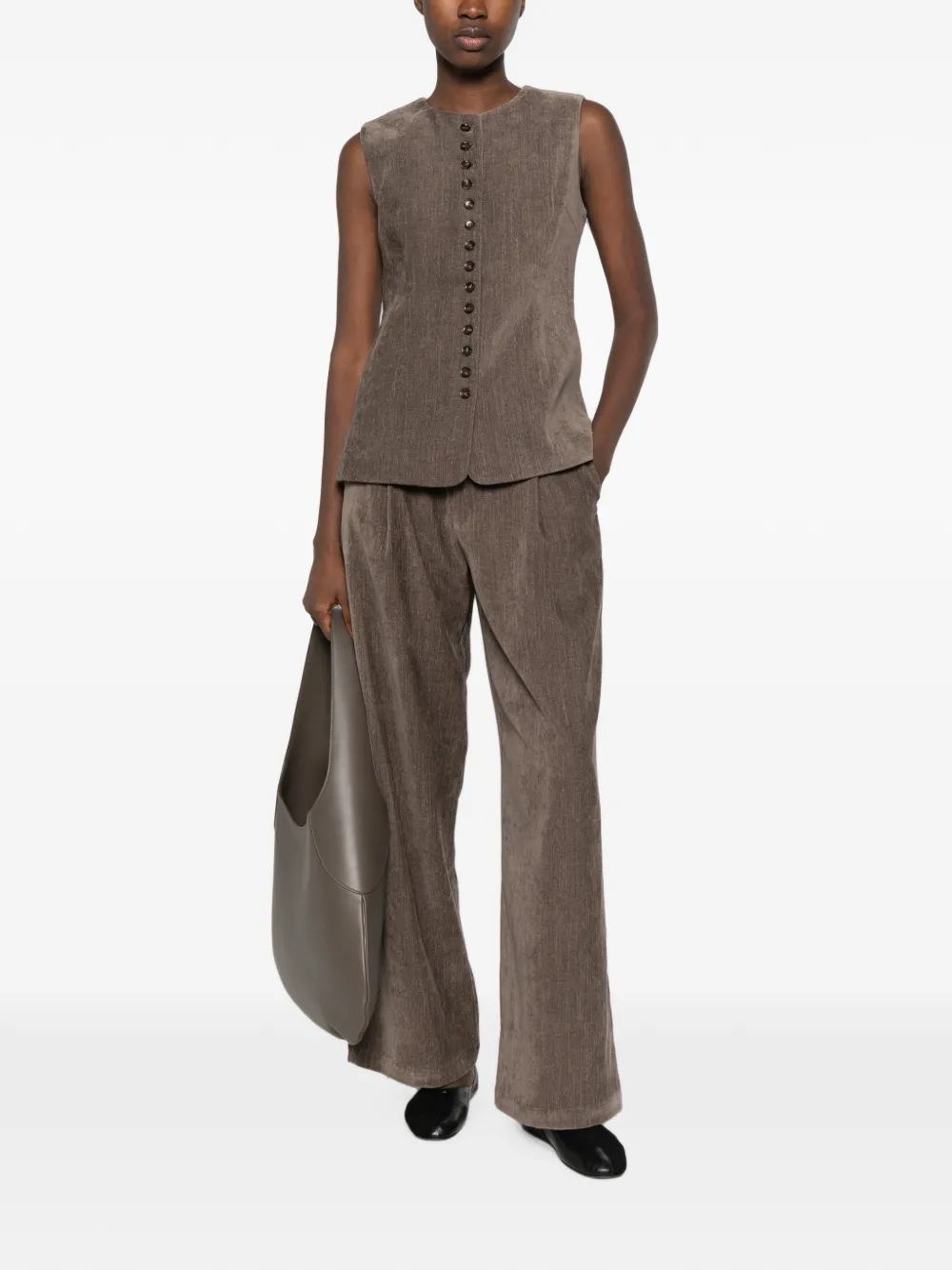 Eleh pleated trousers Bruin