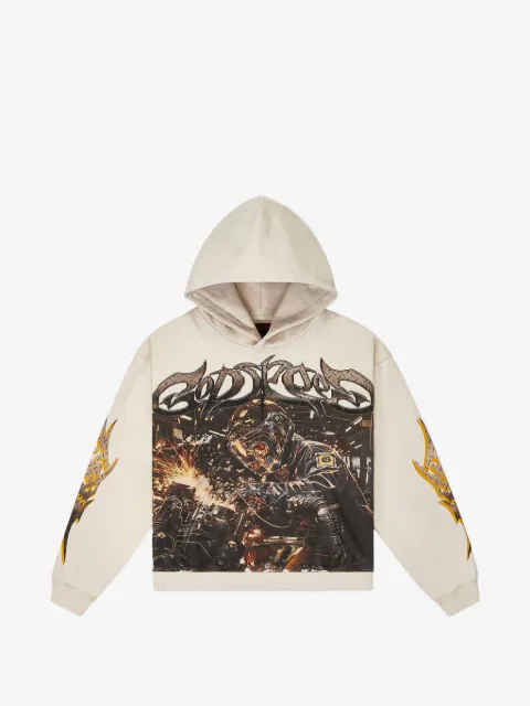 GODSPEED graphic-print long-sleeve hoodie