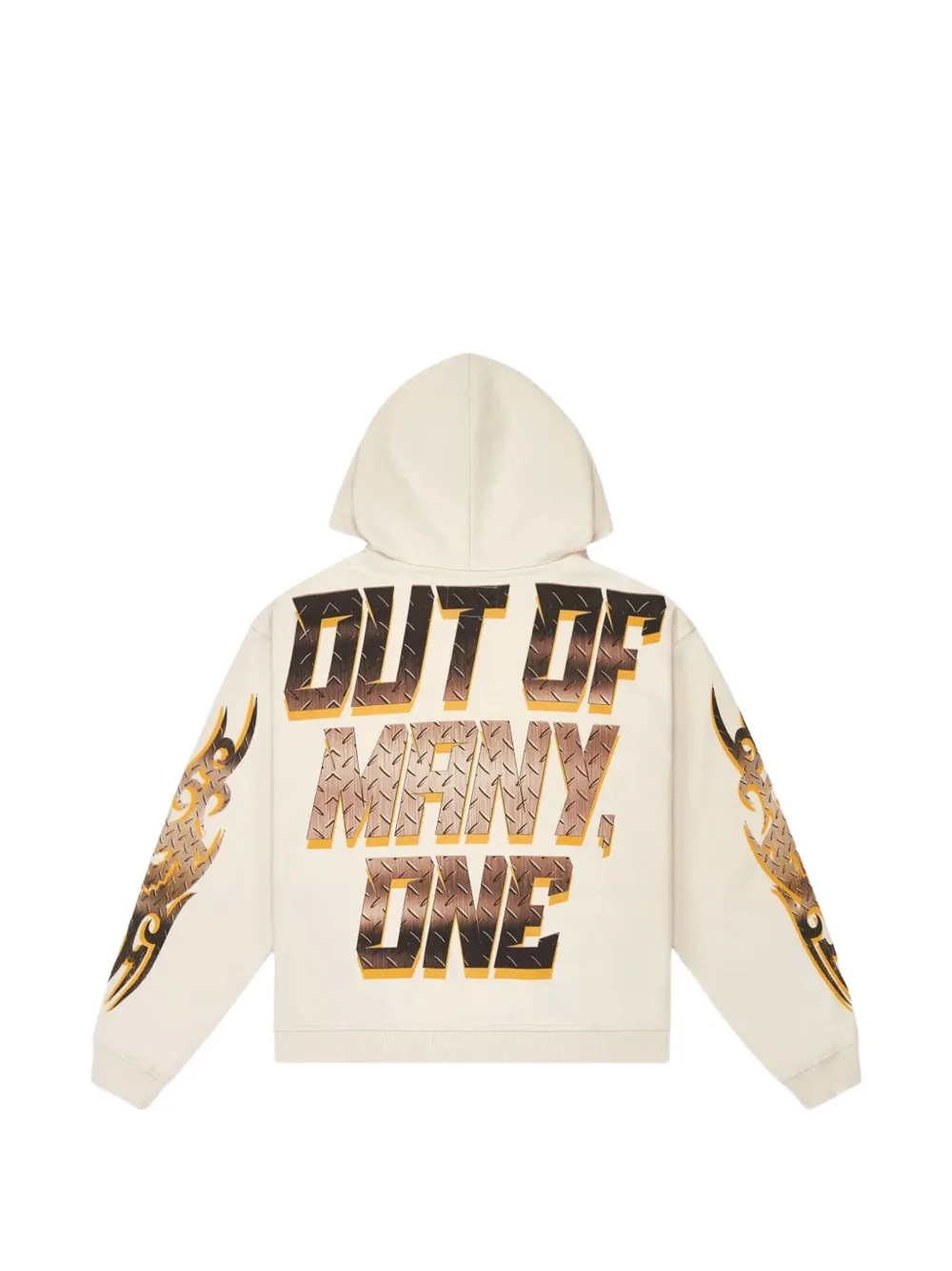 GODSPEED Hoodie met grafische print en lange mouwen Beige
