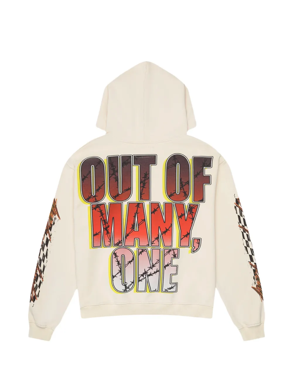 GODSPEED Hoodie met grafische print en lange mouwen Beige
