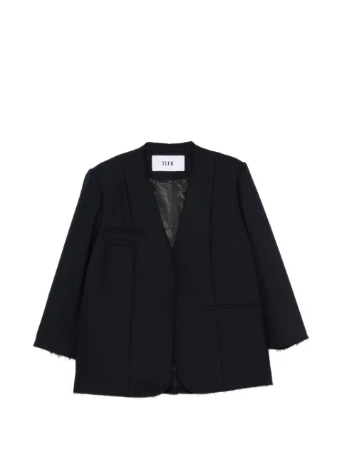 Eleh chaqueta con bordes deshilachados
