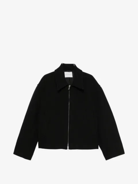 Studio Nicholson zip-up spread-collar shirt jacket