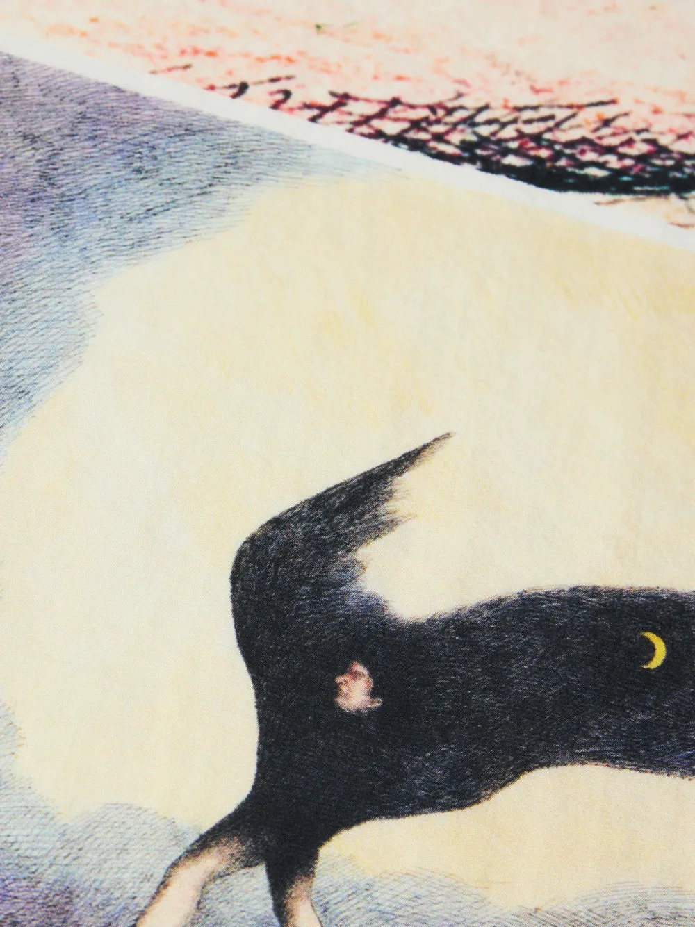 LEMAIRE x Roland Topor La Nuit 1972 zijden sjaal Beige