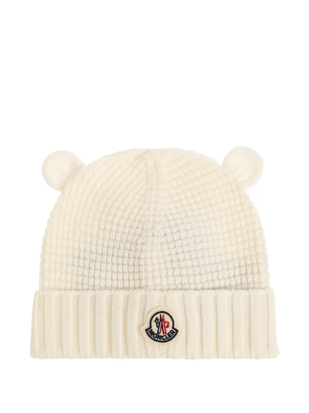 Moncler Enfant Muts met oordetail Beige
