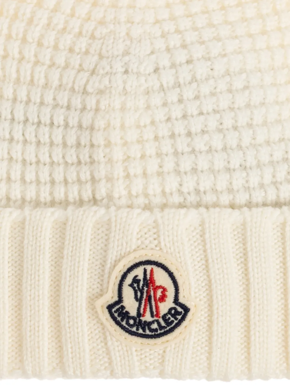 Moncler Enfant Muts met oordetail Beige