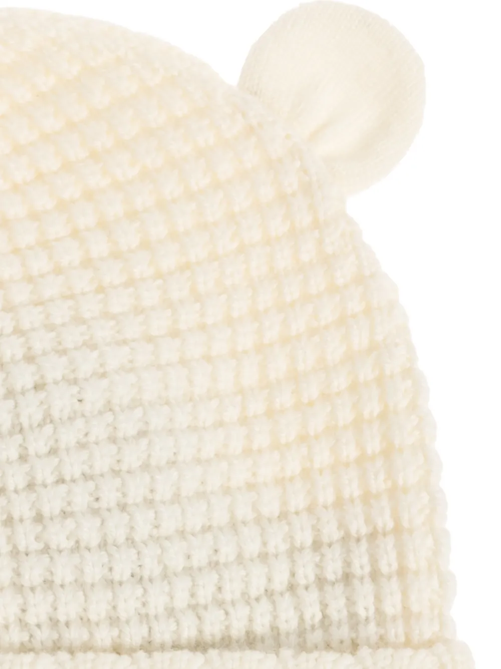 Moncler Enfant Muts met oordetail Beige