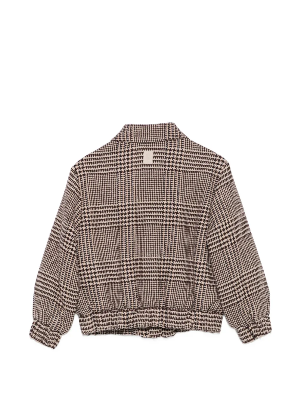Eleventy Kids Jack met pied-de-poule print Bruin
