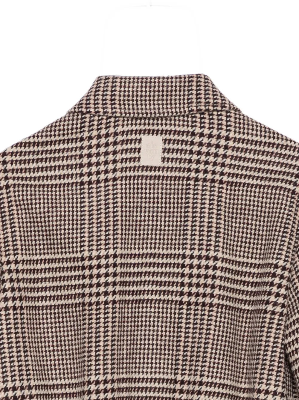 Eleventy Kids Jack met pied-de-poule print Bruin