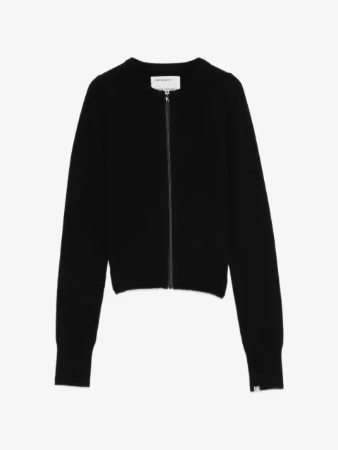 extreme cashmere Tangerine zip-up cardigan