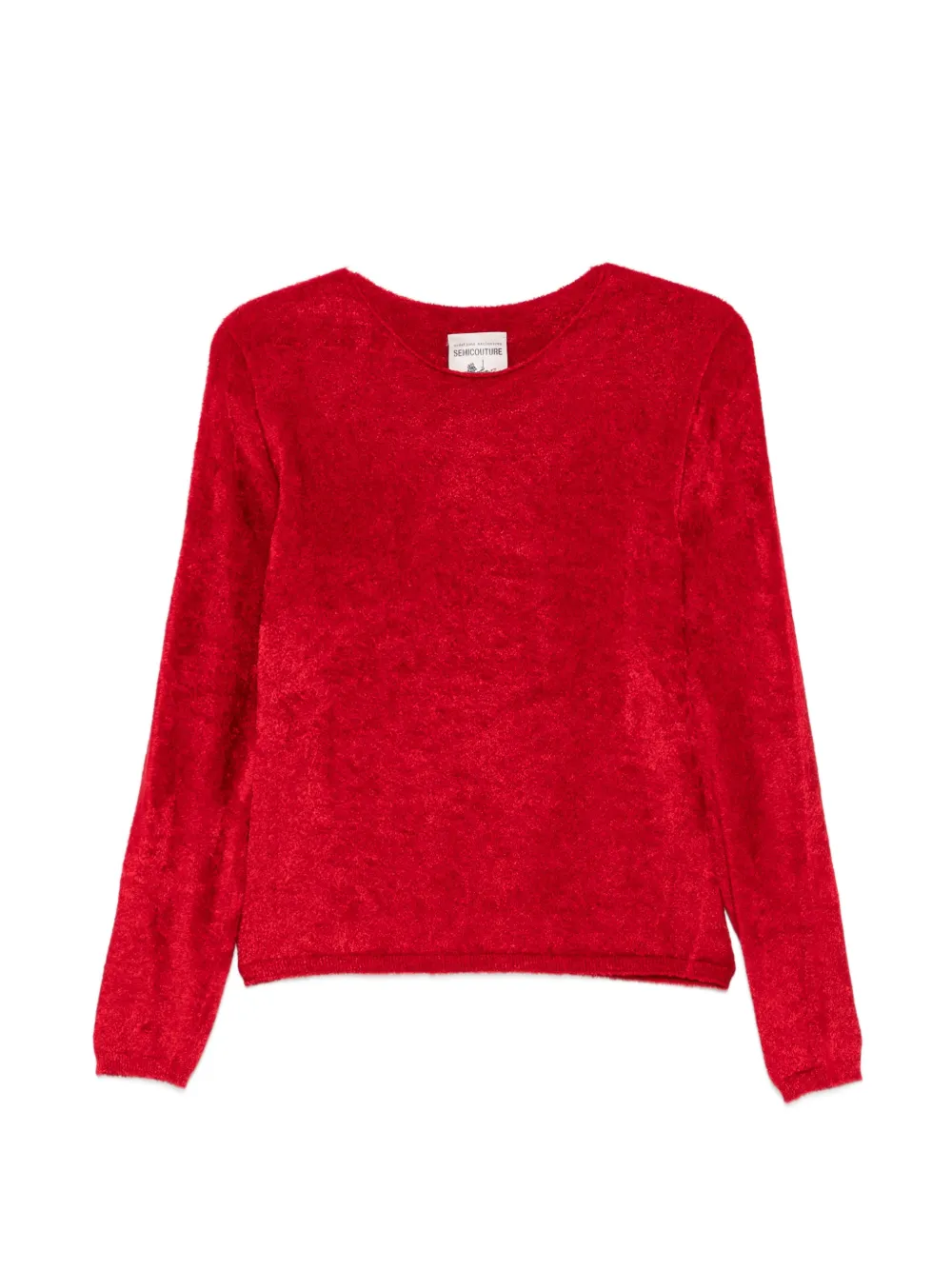 Semicouture brushed long-sleeve knit - Rot