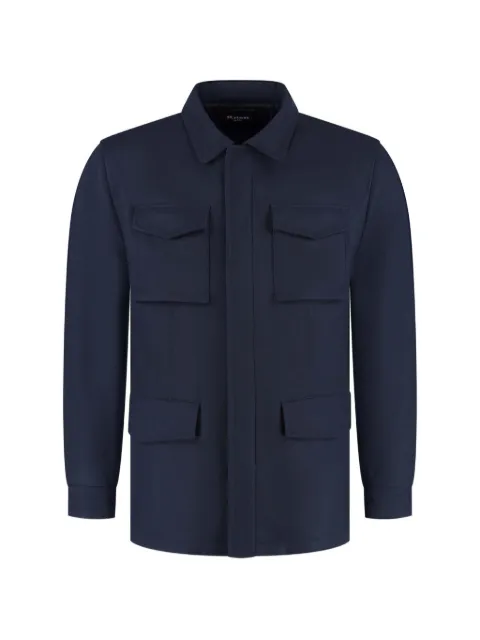 Kiton multi-pocket field shirt jacket