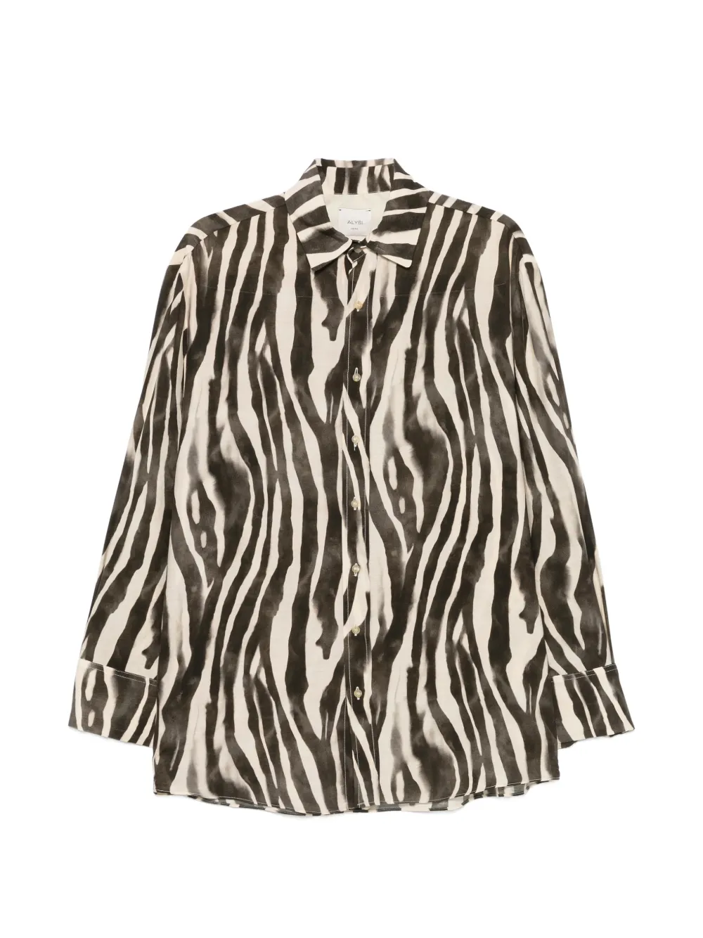 Alysi Camicia con stampa - Toni neutri