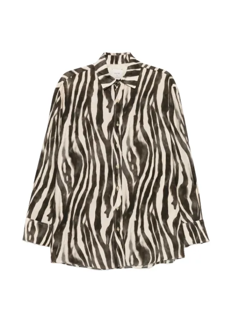 Alysi zebra-print long-sleeve shirt